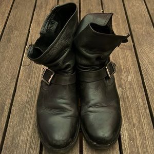 Frye Veronica Bootie in black leather women’s size 8.  Little use, almost new!